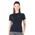 Kurzes Shirt in schwarz und gelben Logo
