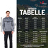 Größentabelle für Herren 100% Merino Kapuzenjacke