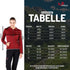 Größentabelle für Damen Kapuzenjacke aus 100% Merinowolle