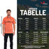 Größentabelle für Herren Merino Polo Shirt