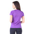 V-Shirt in lila von hinten