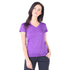 Lilafarbenes kurzes Shirt für Damen