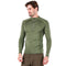 Merino Langarm in dunkelgrün und Zip