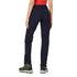 Damen Trekkinghose von hinten mit Merino Inside in Navy Blau