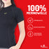 Damen T-Shirt aus 100% Merinowolle ist atmungsaktiv, geruchshemmend und reguliert die Temperatur am Körper
