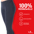 Lange atmungsaktive Merinowolle Unterhose Damen