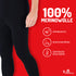 Lange Unterhose aus 100% Merinowolle ist atmungsaktiv, geruchshemmend und reguliert Temperatur.