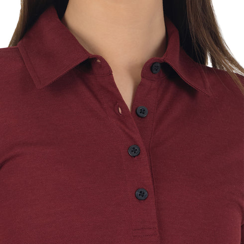 Merino Casual Damen Polo-Shirt - 100% Merinowolle