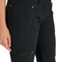 Damen Outdoorhose Merino Inside in der Farbe schwarz mit Hosen- und Beintasche.
