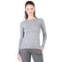 Graues Langarmshirt fĂźr Damen
