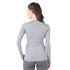 100% Merino Oberteil in grau von hinten