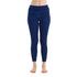 Merino Hose für Damen in Blau mit Muster.