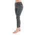 Schwarze Merino Leggings aus 100% Merinowolle mit Muster