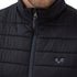 Outdoor Weste mit Reißverschluss und grauem Woolona Logo.