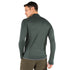 RĂźcken von Mann in Merinowolle Langarmshirt grĂźn