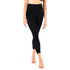 Seamless tights aus Merinowolle in schwarz